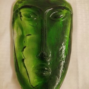 Vintage MCM art glass mask. Gabriel and Rodolfo?